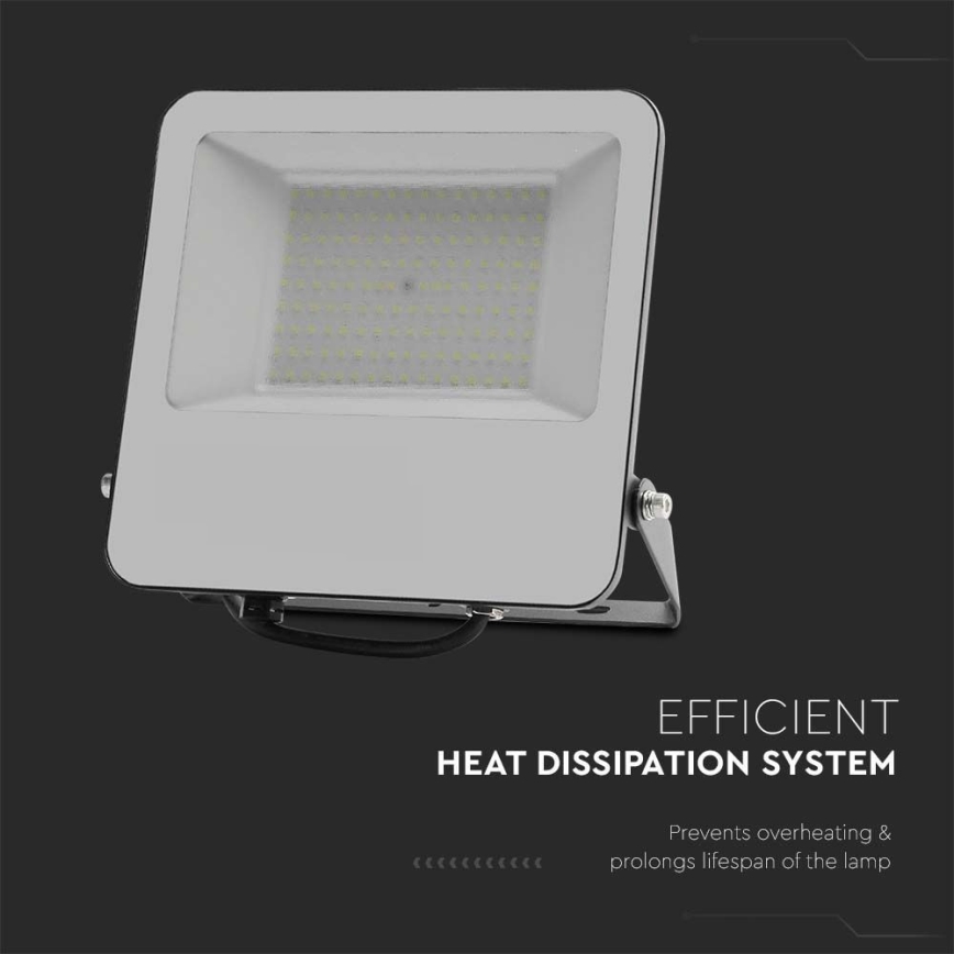LED Floodlight SAMSUNG CHIP LED/100W/230V 4000K IP65 black
