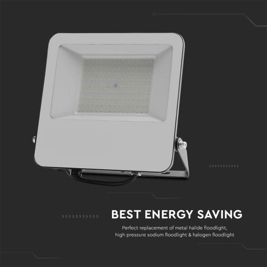 LED Floodlight SAMSUNG CHIP LED/100W/230V 4000K IP65 black