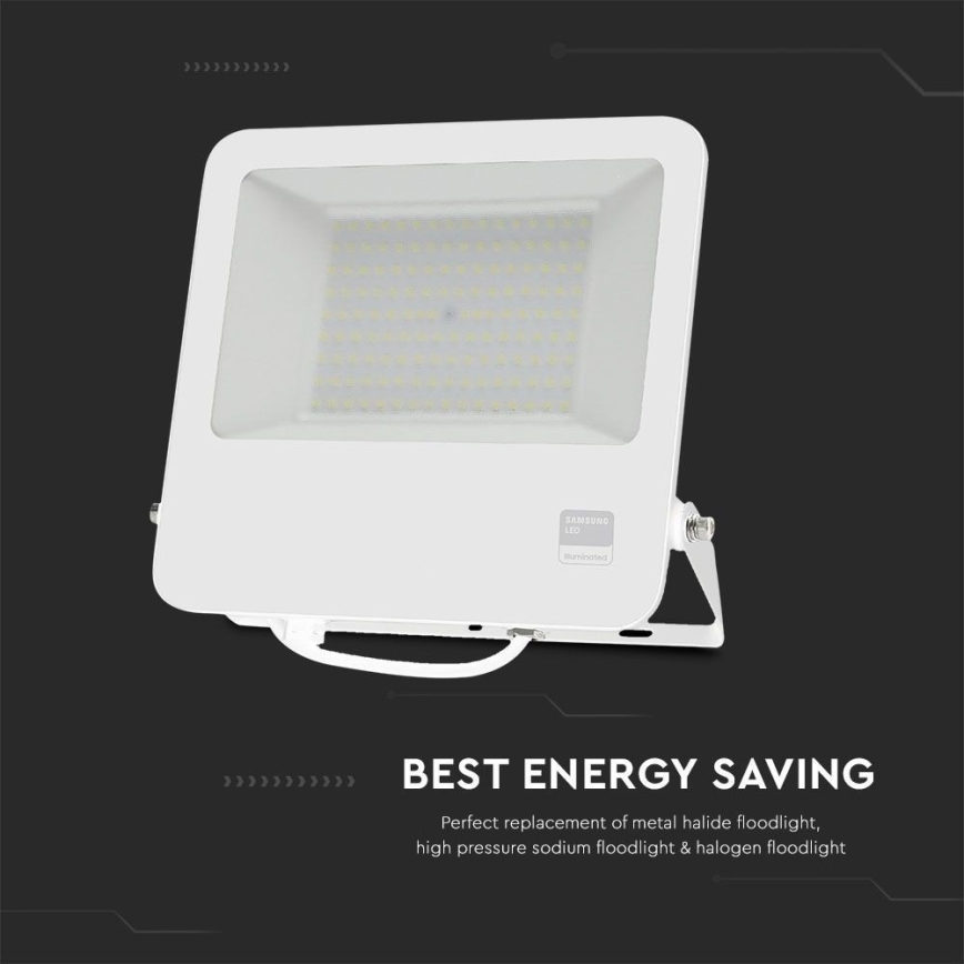 LED Floodlight SAMSUNG CHIP LED/100W/230V 6400K IP65 white