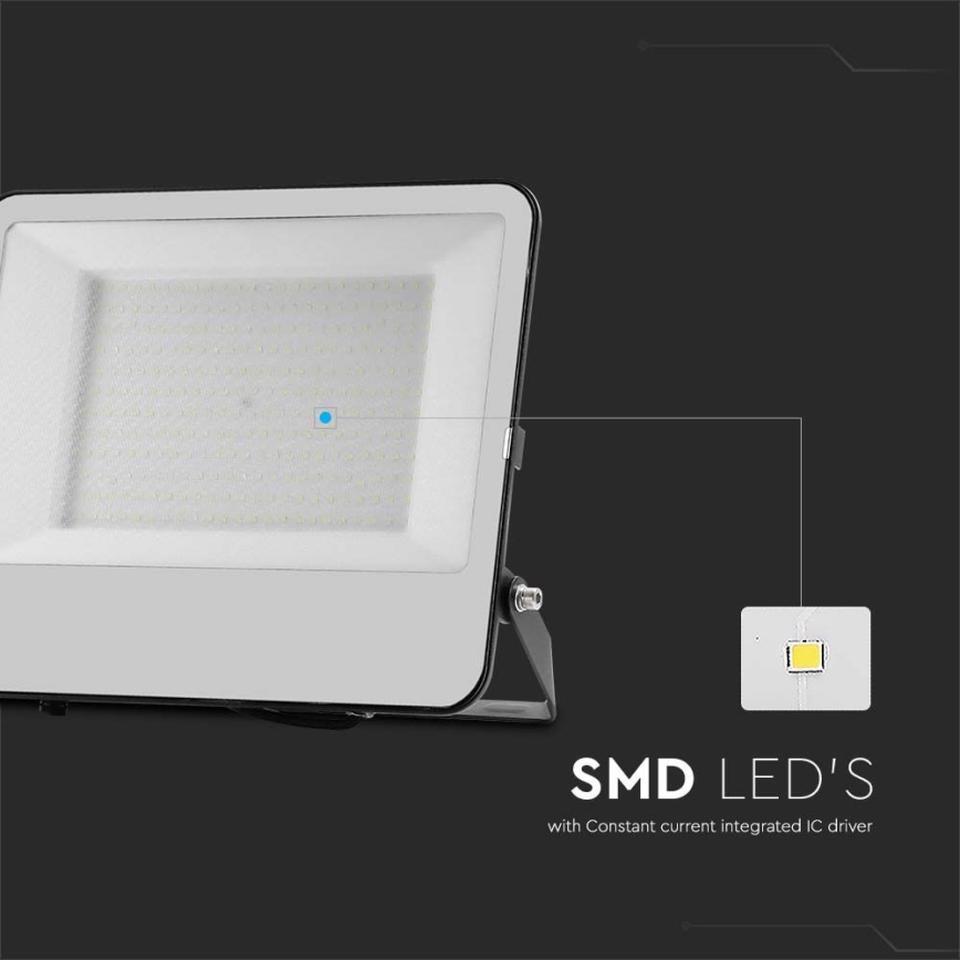 LED Floodlight SAMSUNG CHIP LED/200W/230V 4000K IP65 black