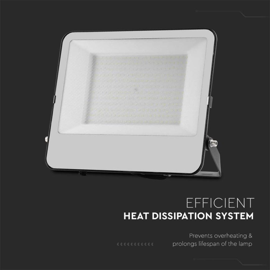 LED Floodlight SAMSUNG CHIP LED/200W/230V 4000K IP65 black