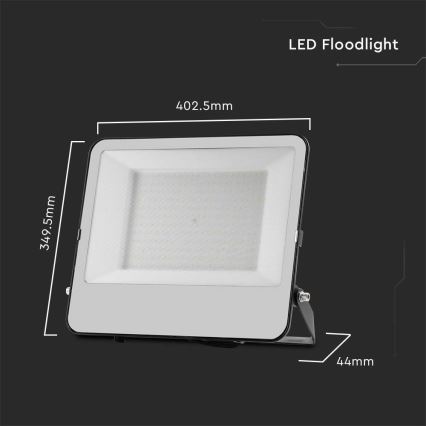 LED Floodlight SAMSUNG CHIP LED/200W/230V 4000K IP65 black