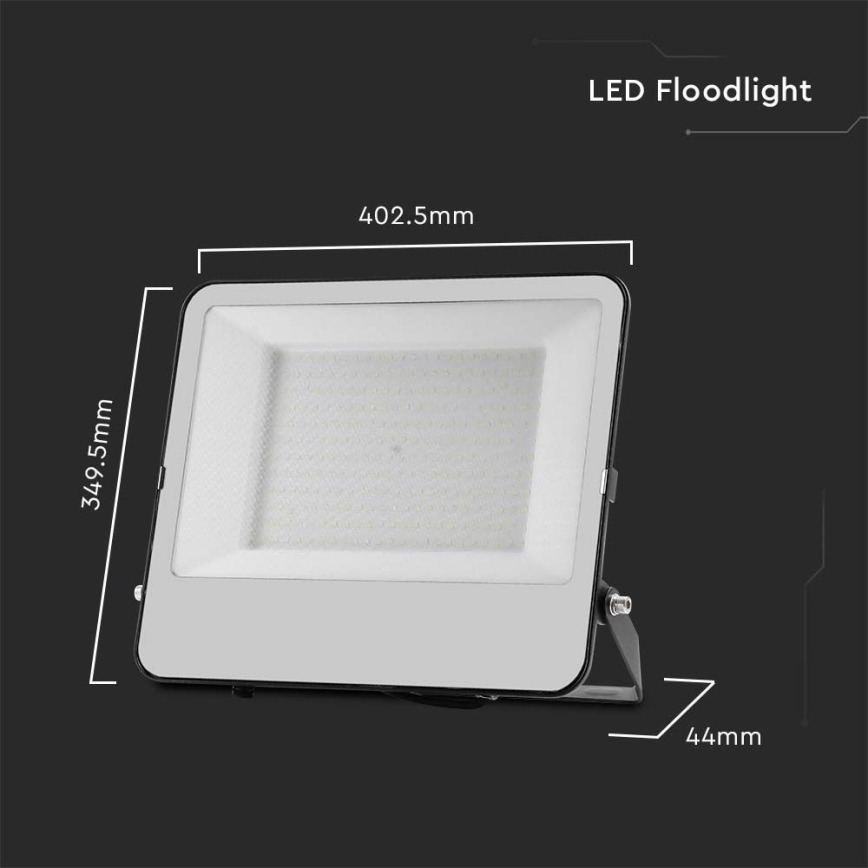 LED Floodlight SAMSUNG CHIP LED/200W/230V 4000K IP65 black