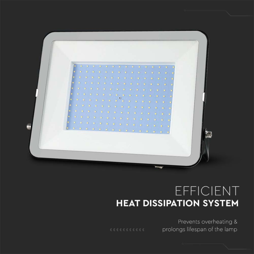 LED Floodlight SAMSUNG CHIP LED/300W/230V 6500K IP65 black