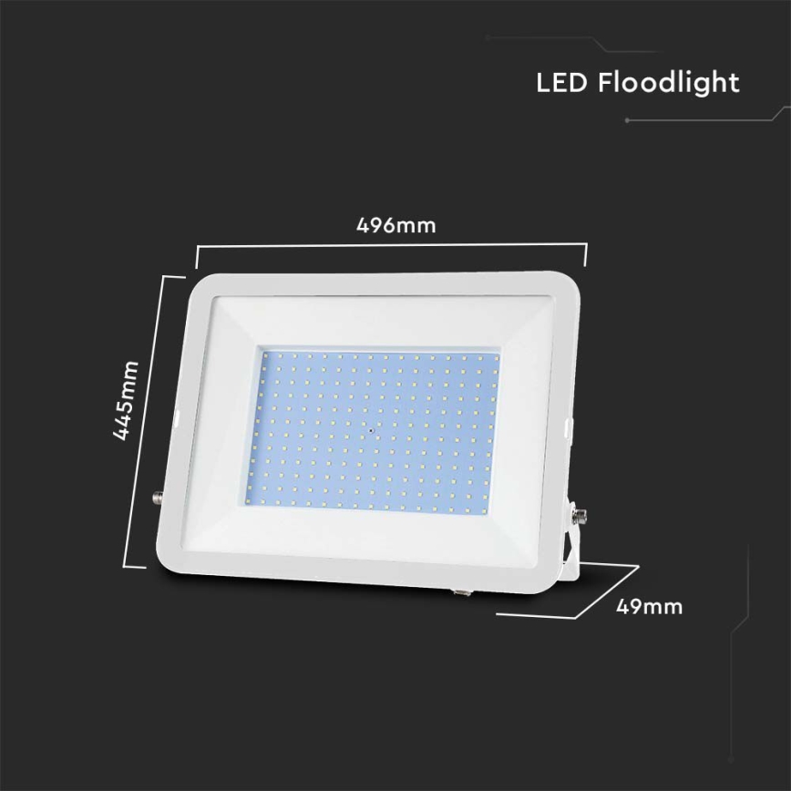 LED Floodlight SAMSUNG CHIP LED/300W/230V 6500K IP65 white
