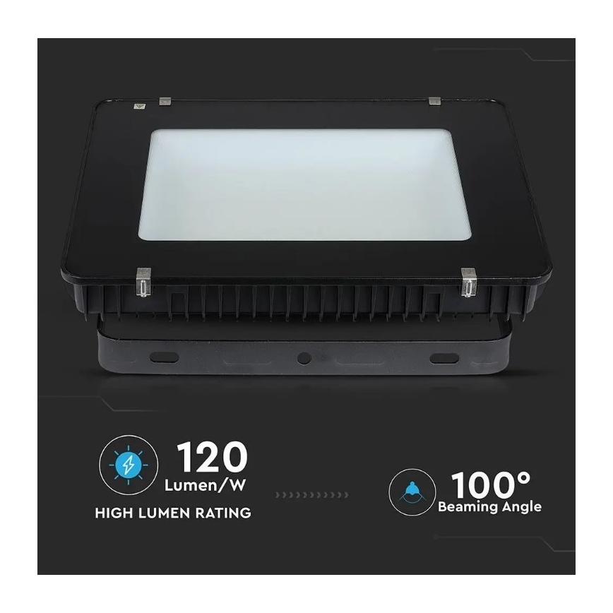 LED Floodlight SAMSUNG CHIP LED/500W/230V IP65 6400K black