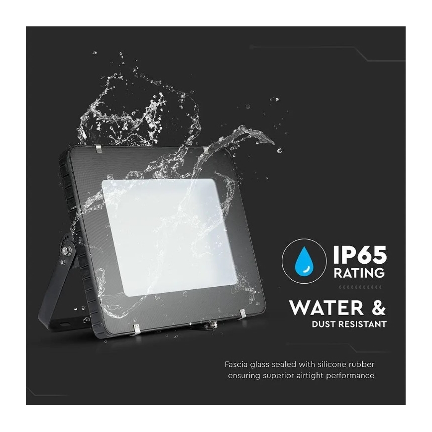 LED Floodlight SAMSUNG CHIP LED/500W/230V IP65 6400K black