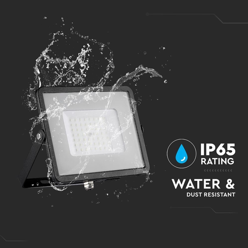 LED Floodlight SAMSUNG CHIP LED/50W/230V 6500K IP65 black