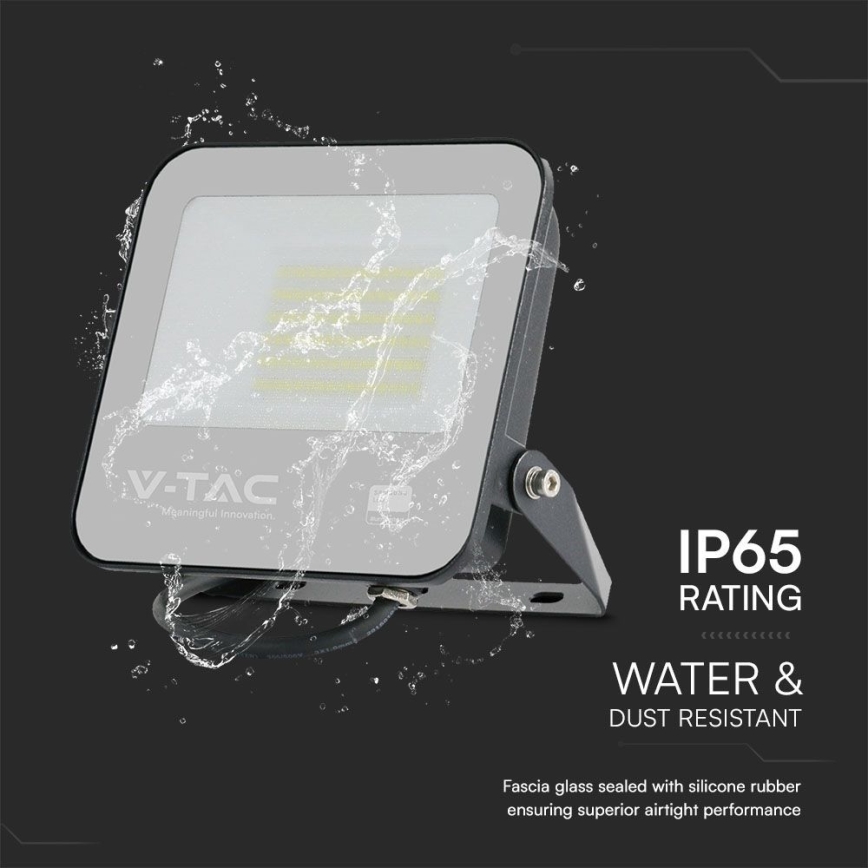 LED Floodlight SAMSUNG CHIP LED/50W/230V 6500K IP65 black