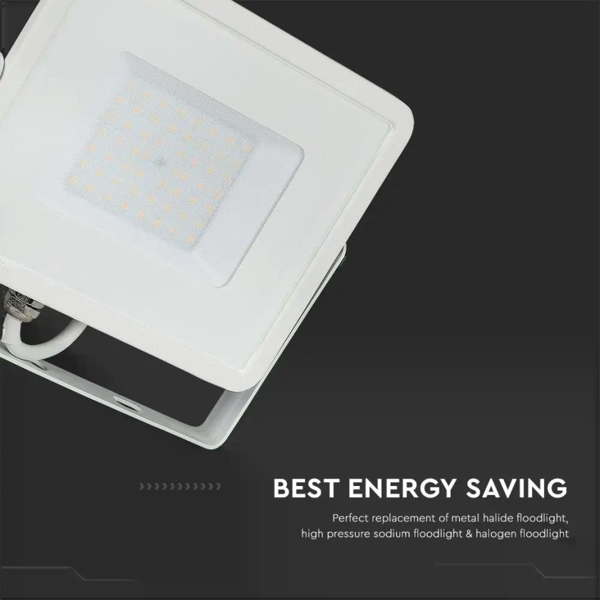 LED Floodlight SAMSUNG CHIP LED/50W/230V 6500K IP65 white