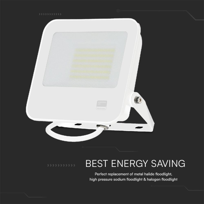 LED Floodlight SAMSUNG CHIP LED/50W/230V 6500K IP65 white