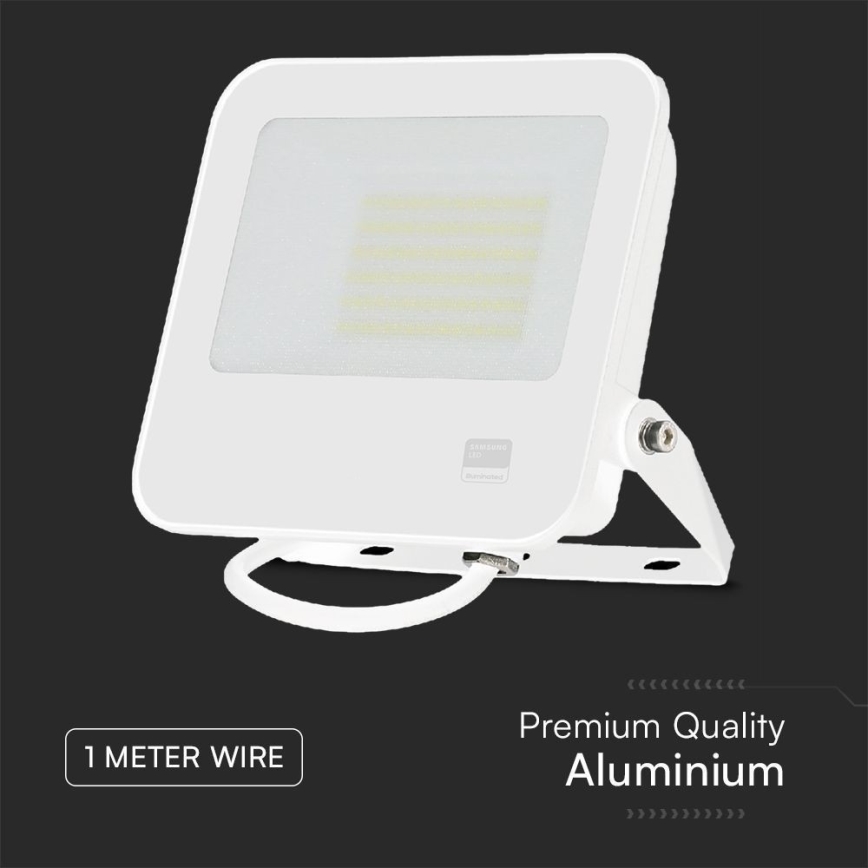 LED Floodlight SAMSUNG CHIP LED/50W/230V 6500K IP65 white