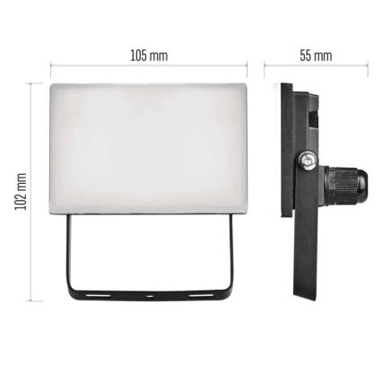 LED Floodlight TAMBO LED/10W/230V 4000K IP65