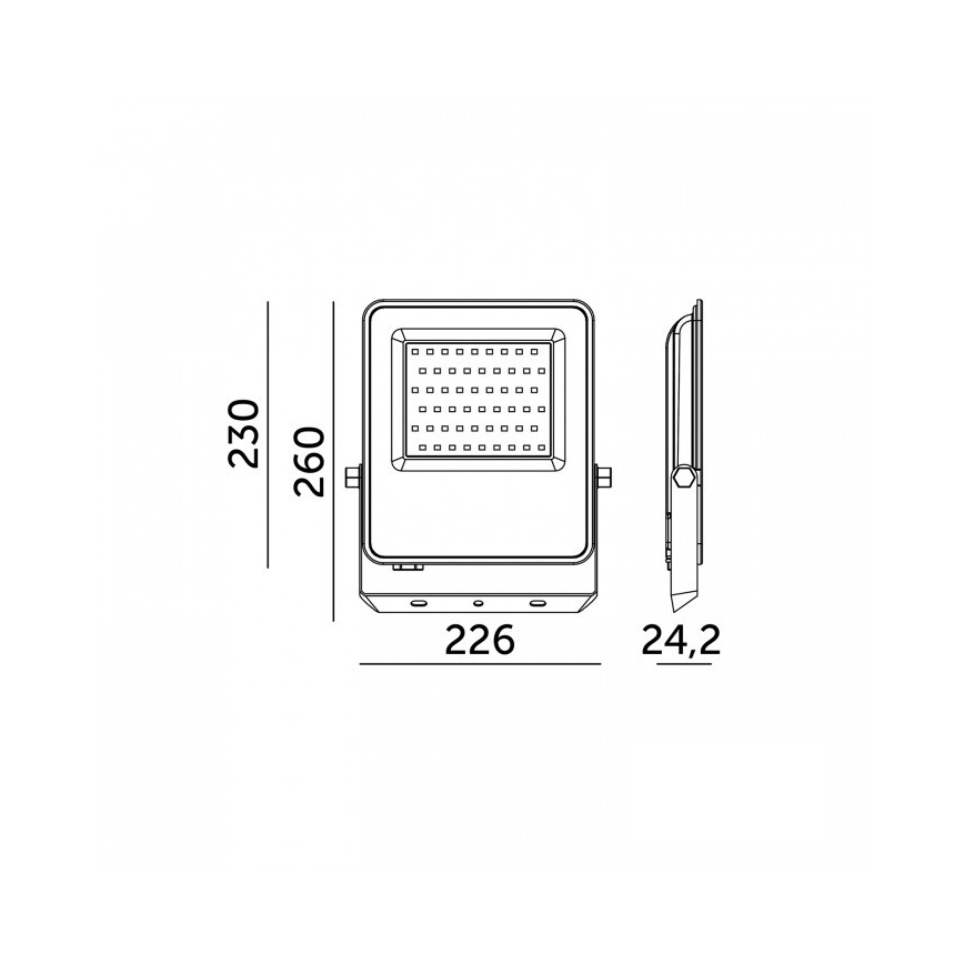 LED Floodlight ULSAN LED/100W/230V 4000K IP65