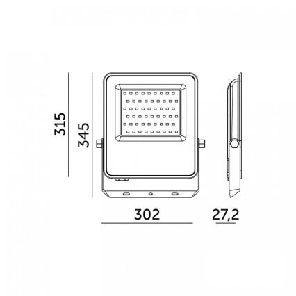 LED Floodlight ULSAN LED/200W/230V 4000K IP65