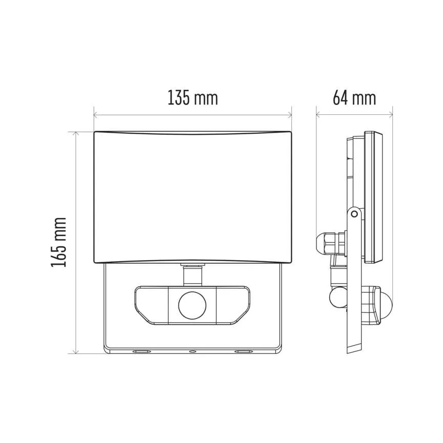 LED Floodlight with a sensor LED/20W/230V IP54
