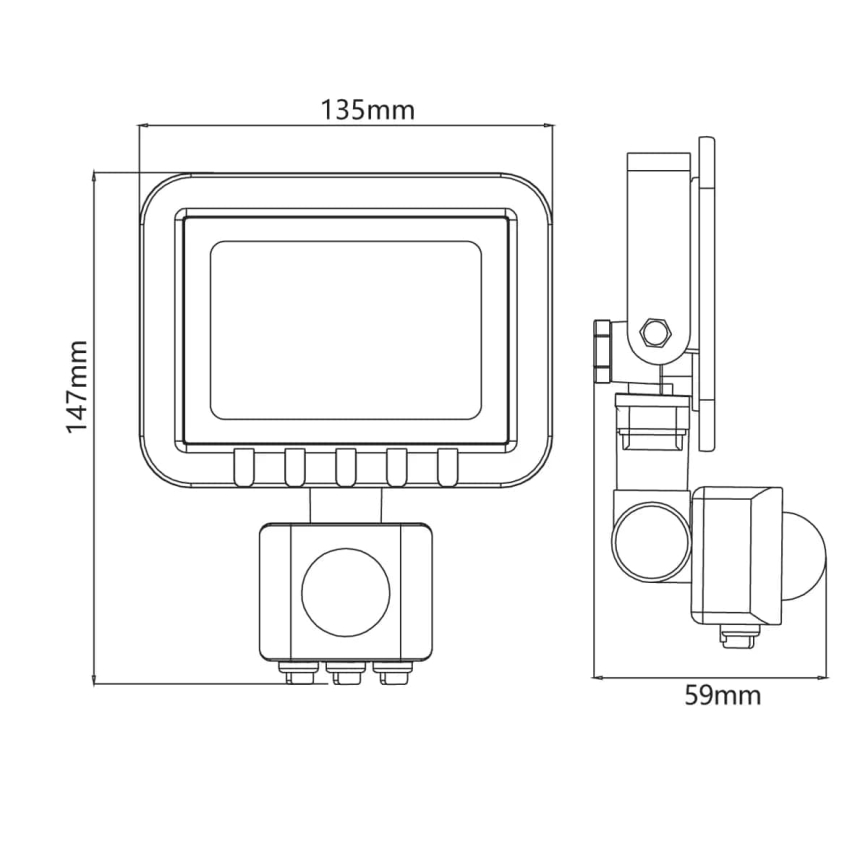 LED Floodlight with a sensor LED/20W/230V IP65