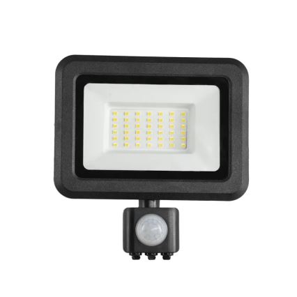 LED Floodlight with a sensor LED/30W/230V 4000K IP44