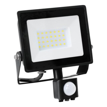 LED Floodlight with a sensor LED/30W/230V 6500K IP44