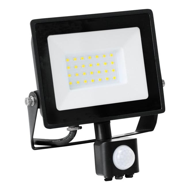 LED Floodlight with a sensor LED/30W/230V 6500K IP44