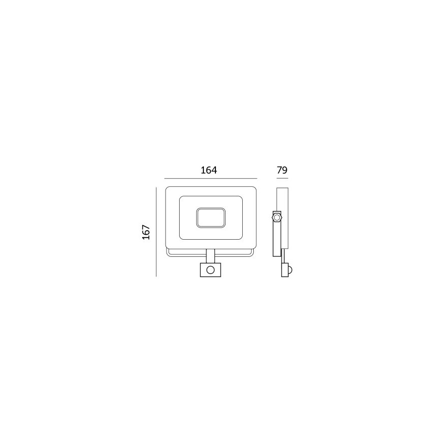 LED Floodlight with a sensor LED/30W/230V 6500K IP44