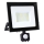 LED Floodlight with a sensor LED/50W/230V 6500K IP44 black