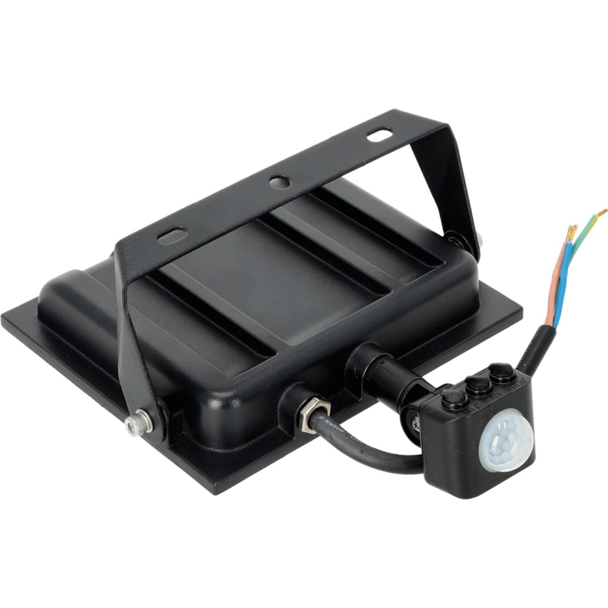 LED Floodlight with a sensor LED/50W/230V 6500K IP44 black