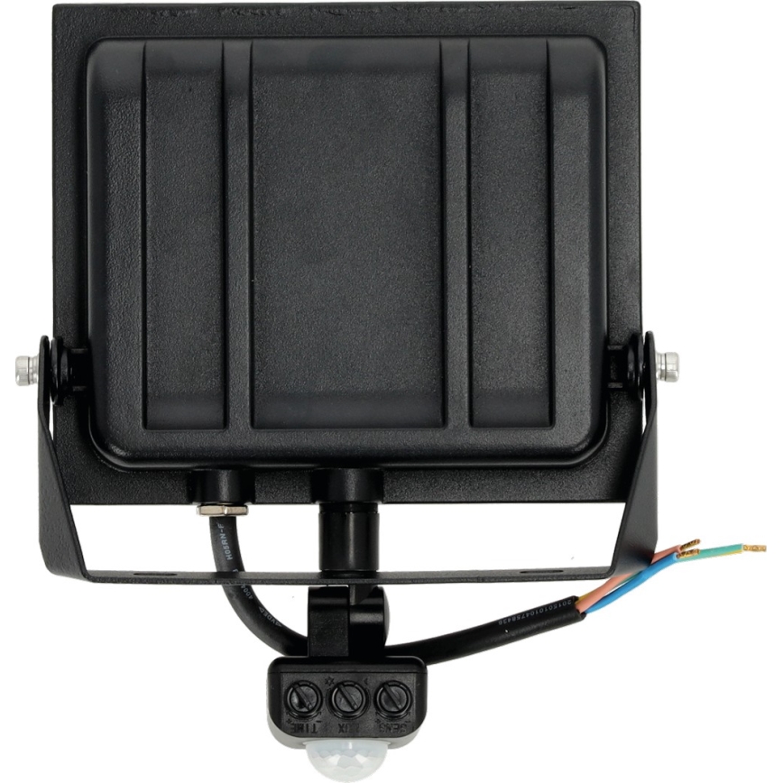 LED Floodlight with a sensor LED/50W/230V 6500K IP44 black