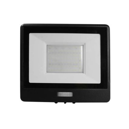 LED Floodlight with a sensor LED/50W/230V 6500K IP65 black