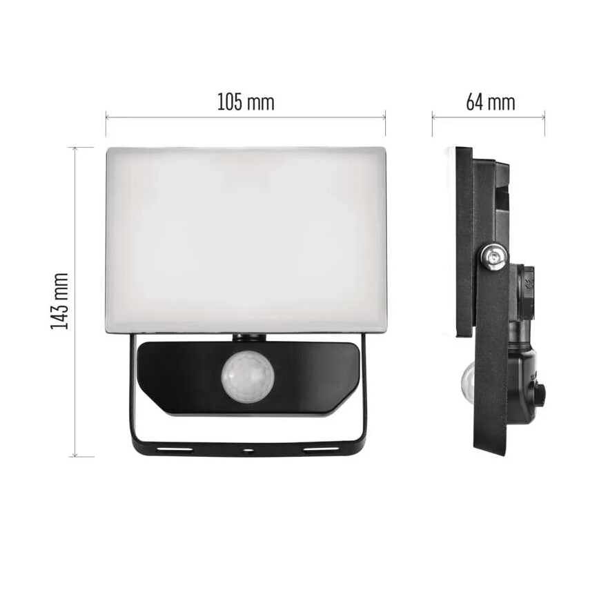 LED Floodlight with a sensor TAMBO LED/10W/230V 4000K IP54