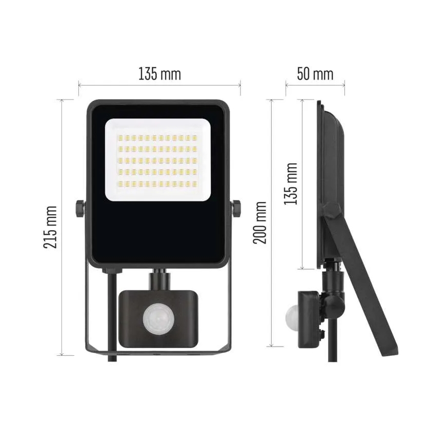LED Floodlight with a sensor VISIO LED/30W/230V 4000K IP65