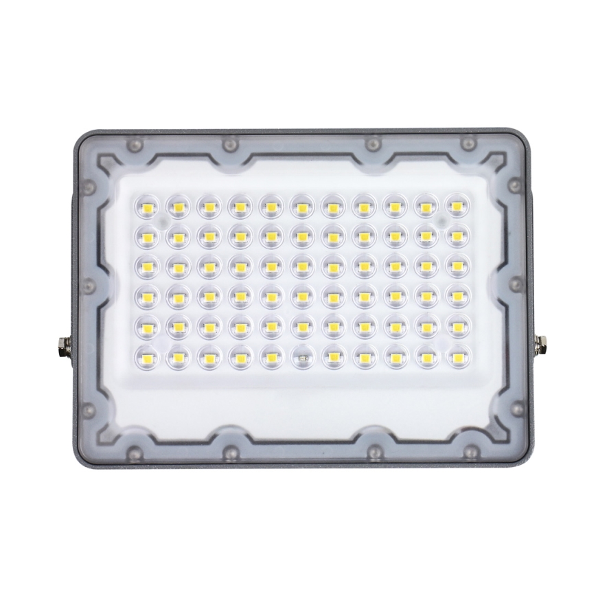 LED Floodlight with a solar panel FOCUS 60W/10000 mAh 3,2V 6000K IP65 + remote control