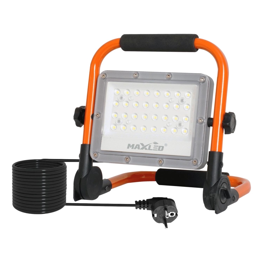 LED Floodlight with a stand LED/50W/230V 5000K IP65 orange