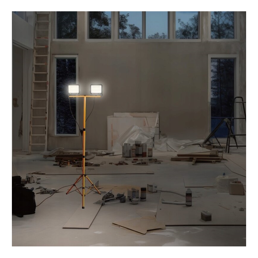 LED Floodlight with a stand NOCTIS 2xLED/50W/230V 4000K IP65