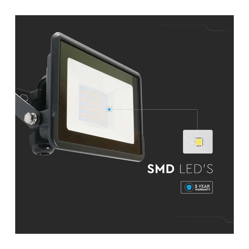 LED Floodlight with direct connection SAMSUNG CHIP LED/20W/230V IP65 6500K