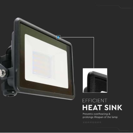 LED Floodlight with direct connection SAMSUNG CHIP LED/20W/230V IP65 6500K
