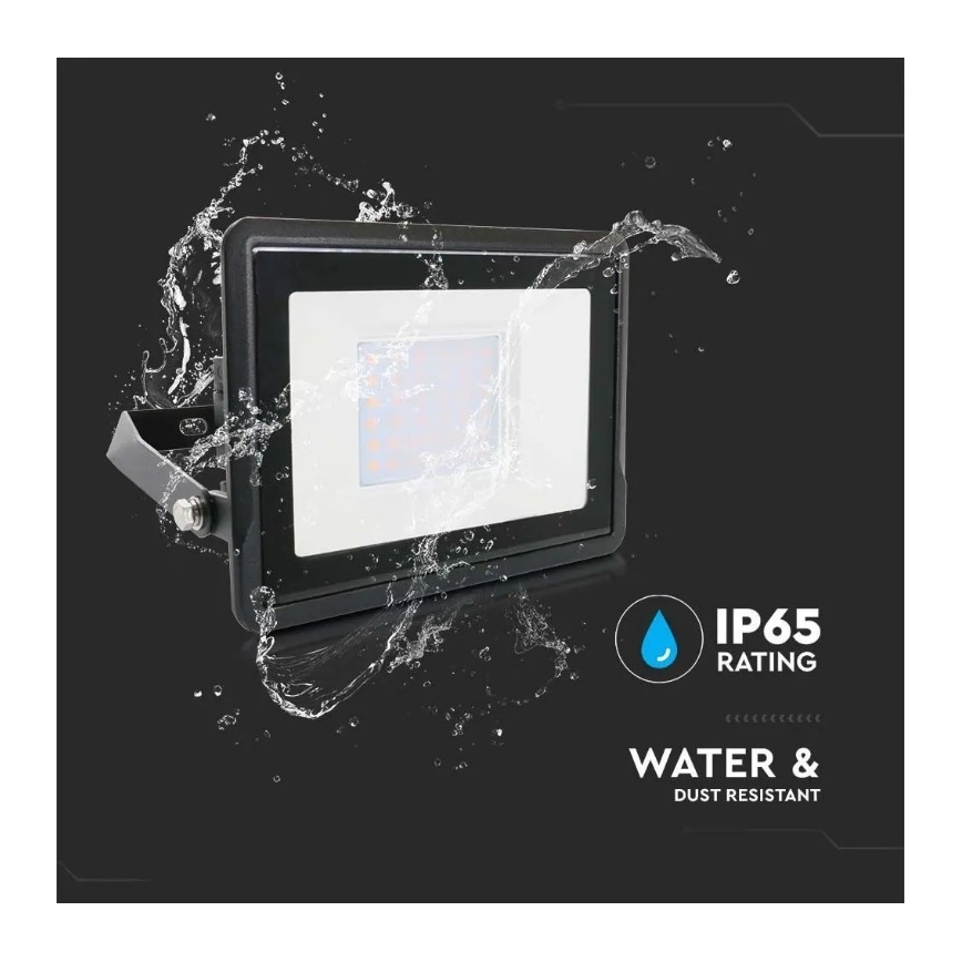 LED Floodlight with direct connection SAMSUNG CHIP LED/30W/230V IP65 6500K