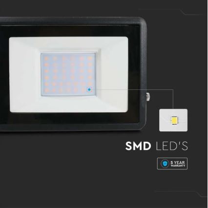LED Floodlight with direct connection SAMSUNG CHIP LED/30W/230V IP65 6500K