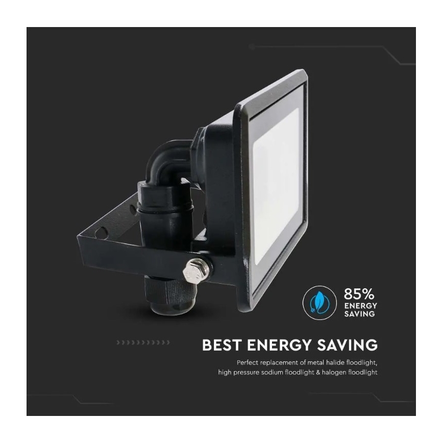 LED Floodlight with direct connection SAMSUNG CHIP LED/30W/230V IP65 6500K