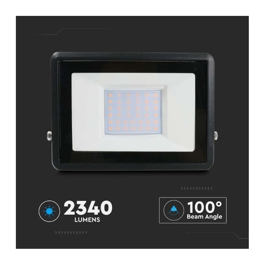 LED Floodlight with direct connection SAMSUNG CHIP LED/30W/230V IP65 6500K