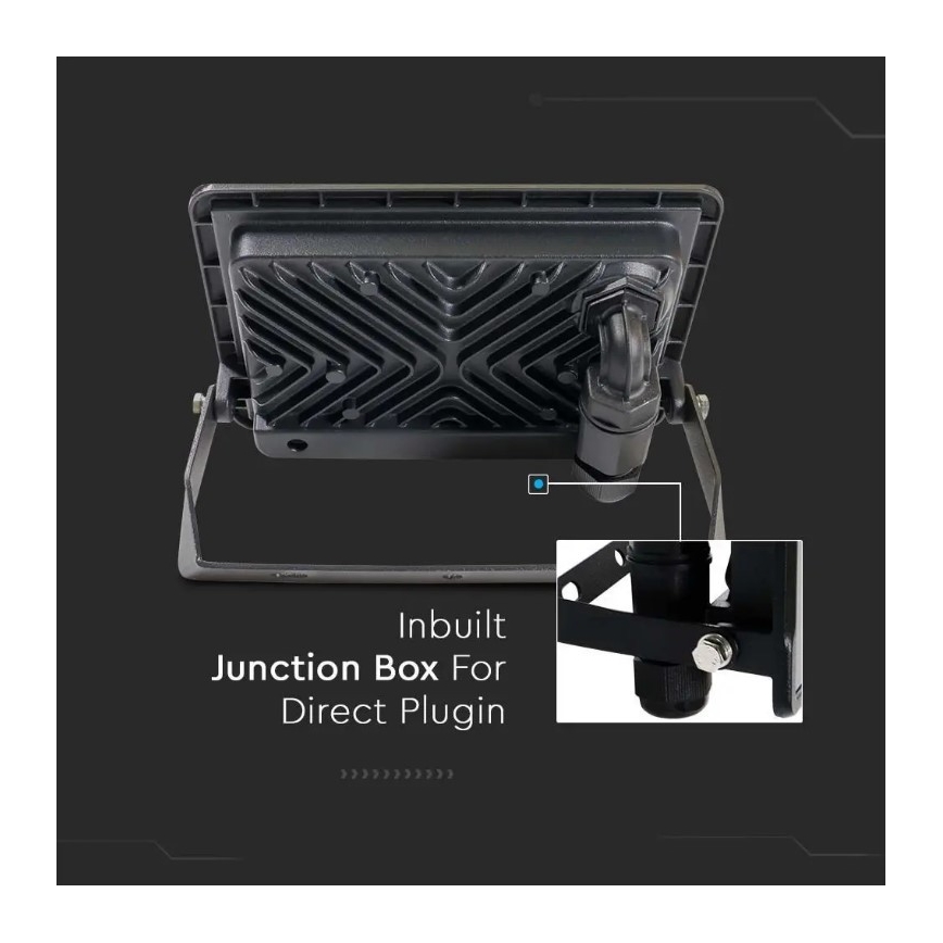 LED Floodlight with direct connection SAMSUNG CHIP LED/30W/230V IP65 6500K