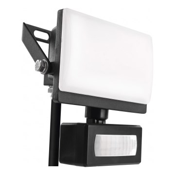 LED Floodlight with Motion and Dusk Sensor TAMBO EVO LED/10W/230V 4000K IP44 Black