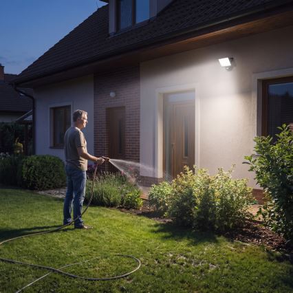 LED Floodlight with Motion and Dusk Sensor TAMBO EVO LED/30W/230V 4000K IP44 Black