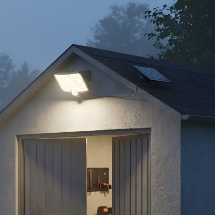 LED floodlight with sensor and solar panel ALEX LED/5,5W/3,7V 1200 mAh IP44