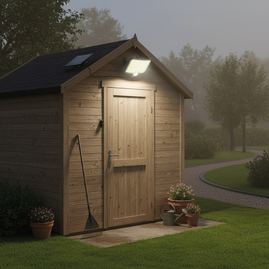 LED floodlight with sensor and solar panel ALEX LED/5,5W/3,7V 1200 mAh IP44
