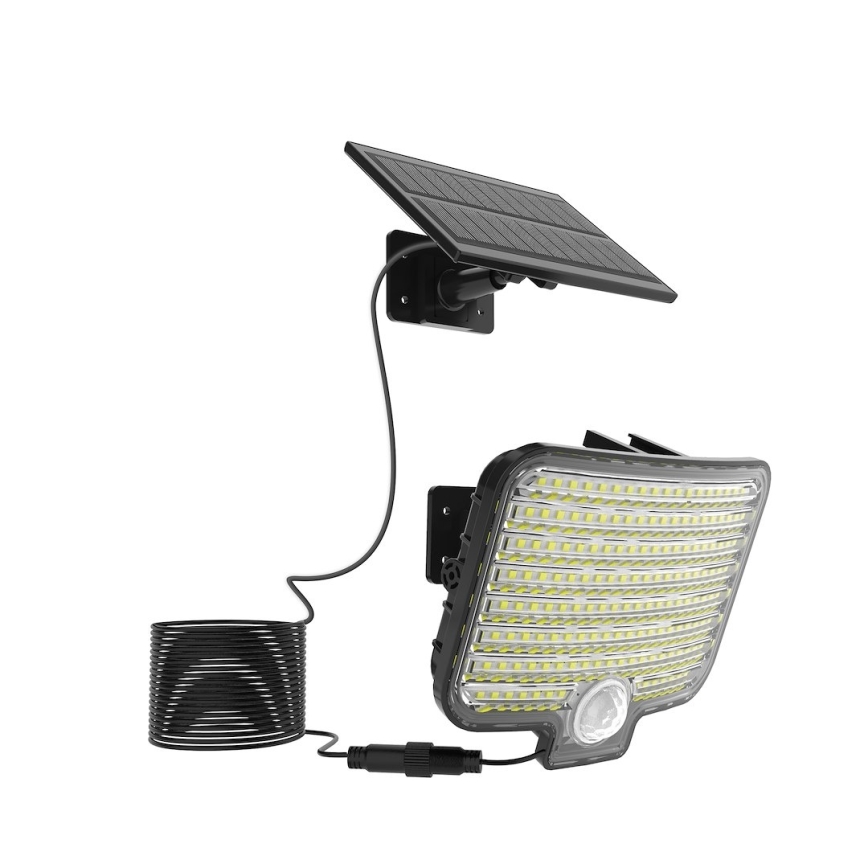 LED floodlight with sensor and solar panel ALEX LED/5,5W/3,7V 1200 mAh IP44