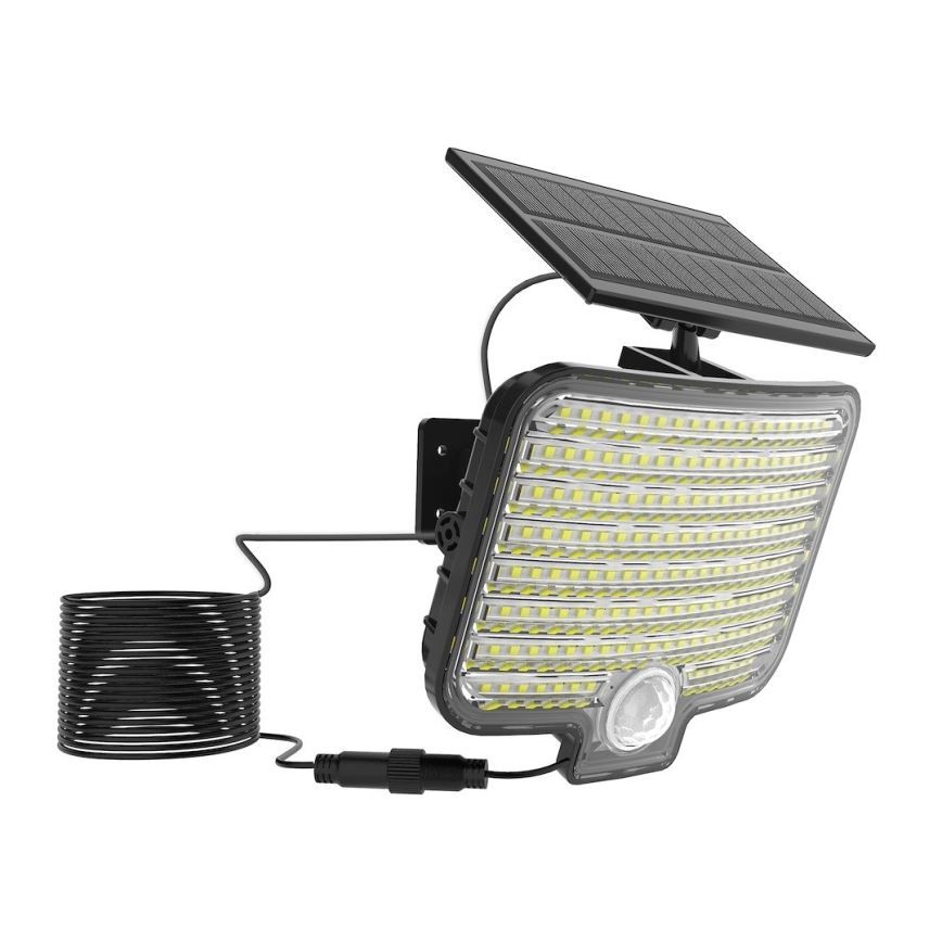 LED floodlight with sensor and solar panel ALEX LED/5,5W/3,7V 1200 mAh IP44