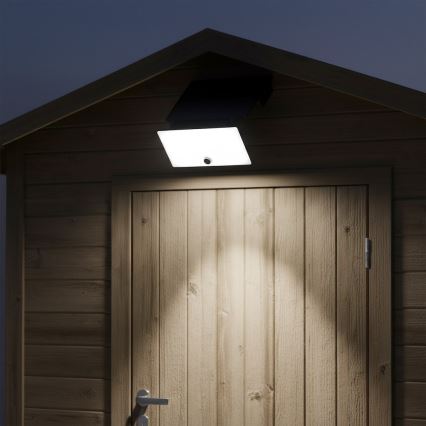 LED Floodlight with Sensor and Solar Panel FUJI LED/8W/3,7V 2000 mAh IP65