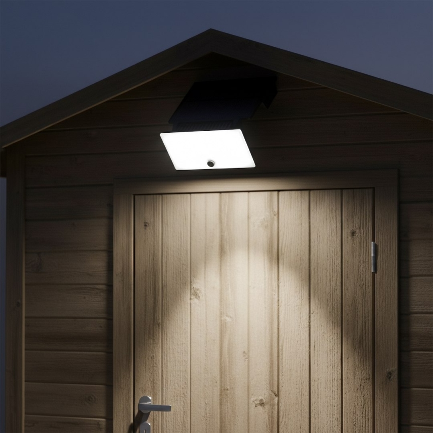 LED Floodlight with Sensor and Solar Panel FUJI LED/8W/3,7V 2000 mAh IP65