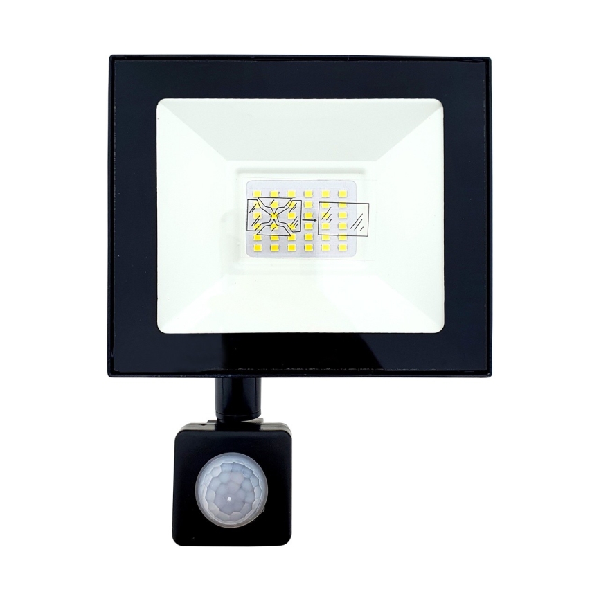 LED Floodlight with sensor LED/20W/230V IP44